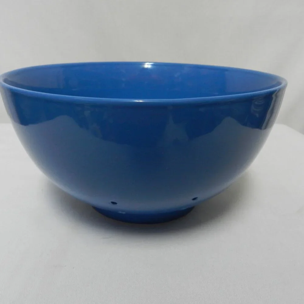 TAG colander strainer bowl ceramic insert blue Dishwasher Safe 4.5
